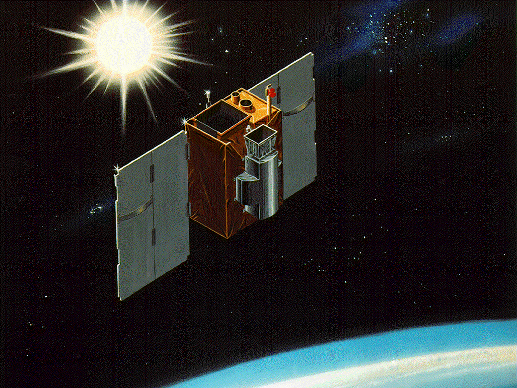 SAMPEX Solar Anomalous and Magnetospheric Particle Explorer spacecraft