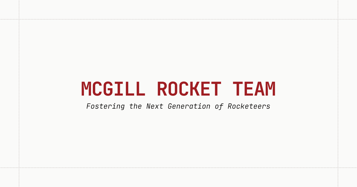 McGill Rocket Team