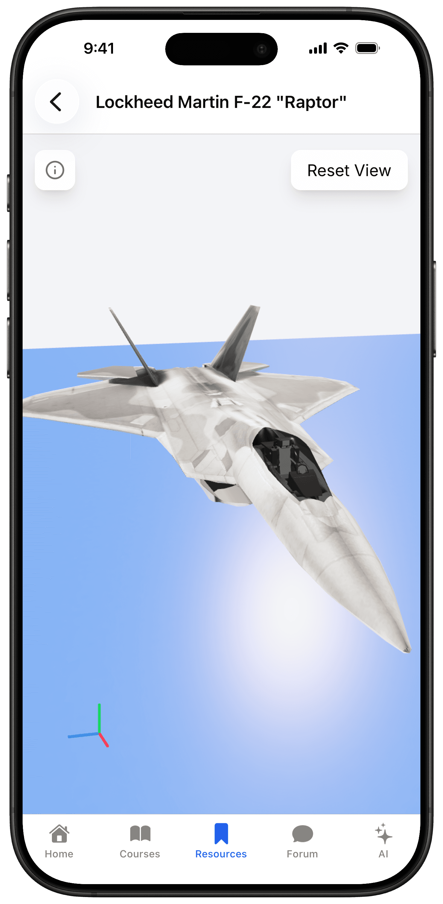 3D visualization screen